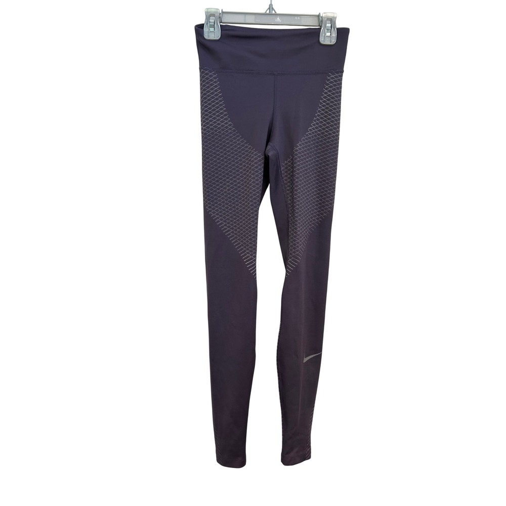 Nike Womens XS Purple Running Tights Compression Leggings 832032